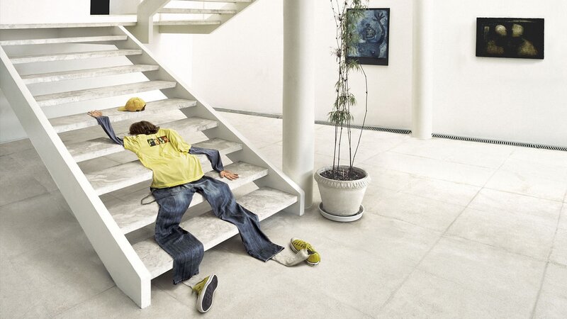 Person Falling Down Stairs — White, Dramatic, Photograph, Plant, Artwork, Yellow