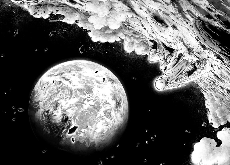 Person Falling in Space