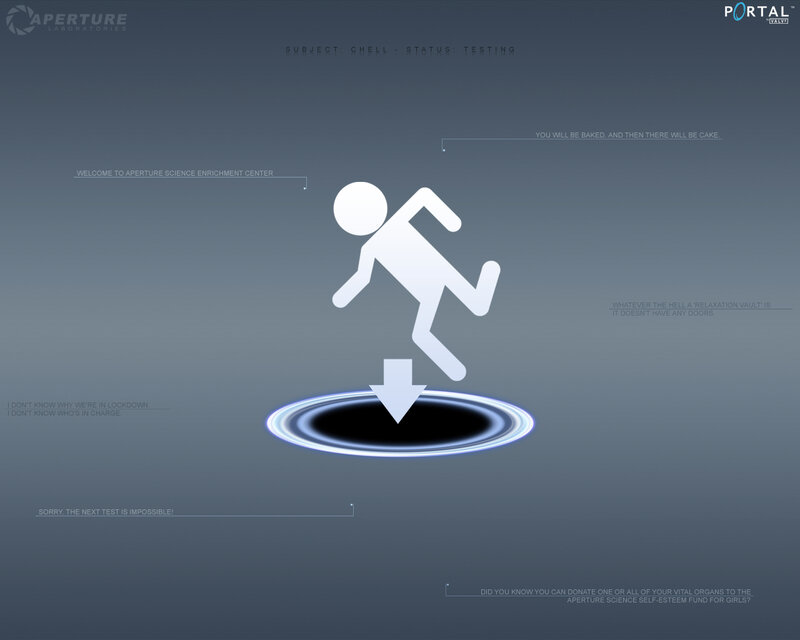 Person Falling into Portal — Gray