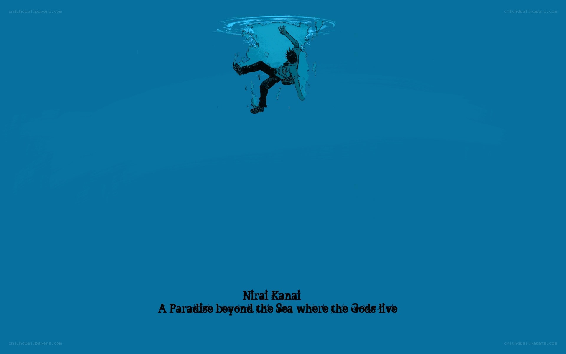 person falling into the sea
