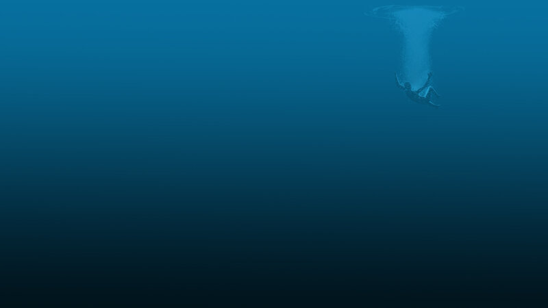 Person falling into water