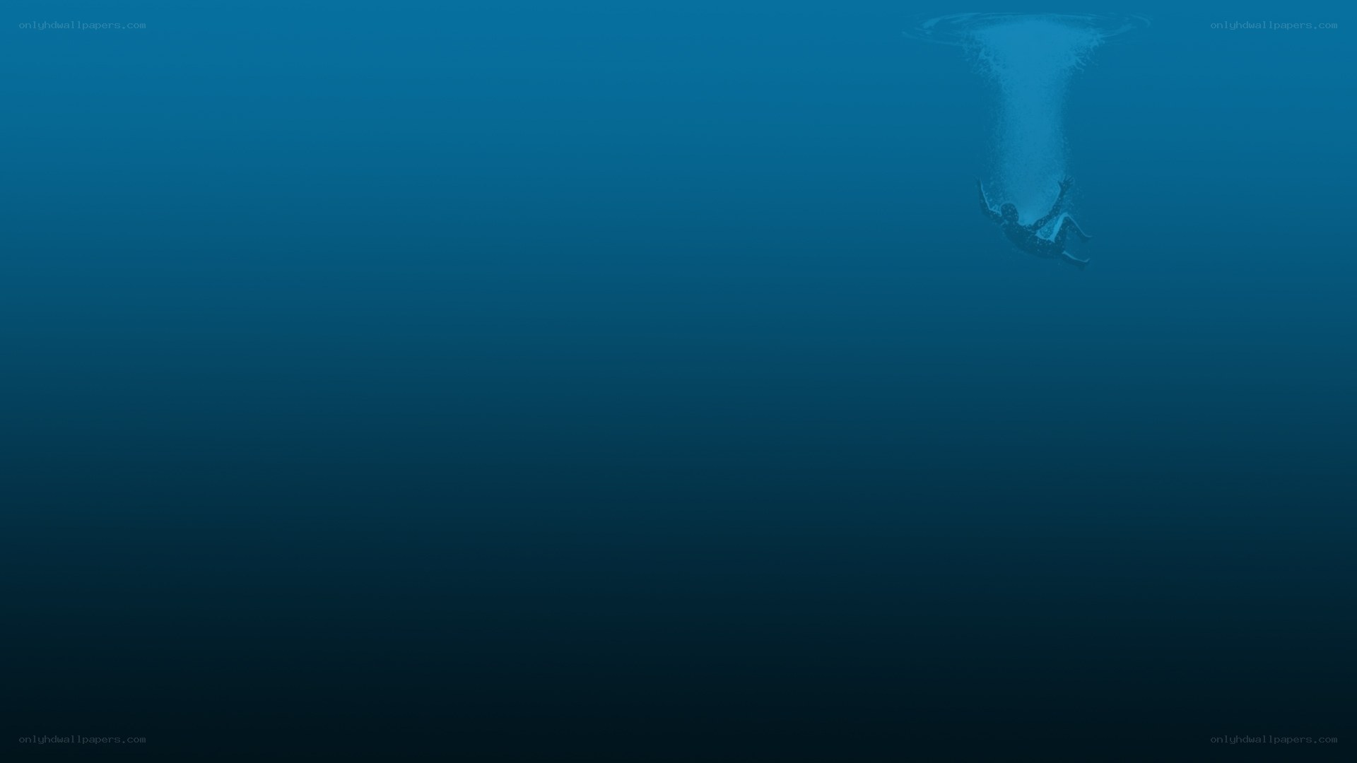 Person falling into water