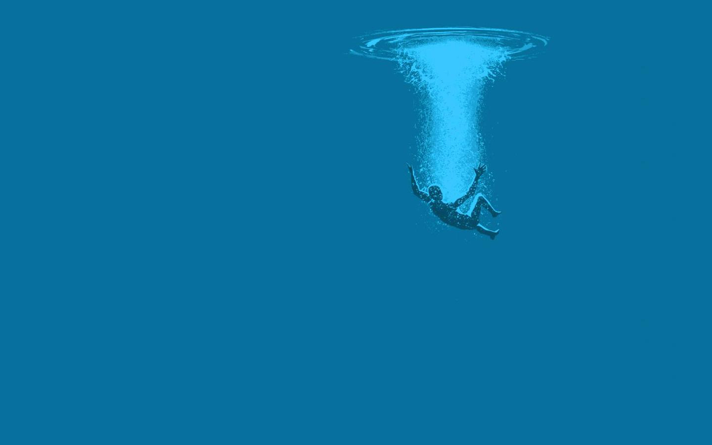 person falling into water