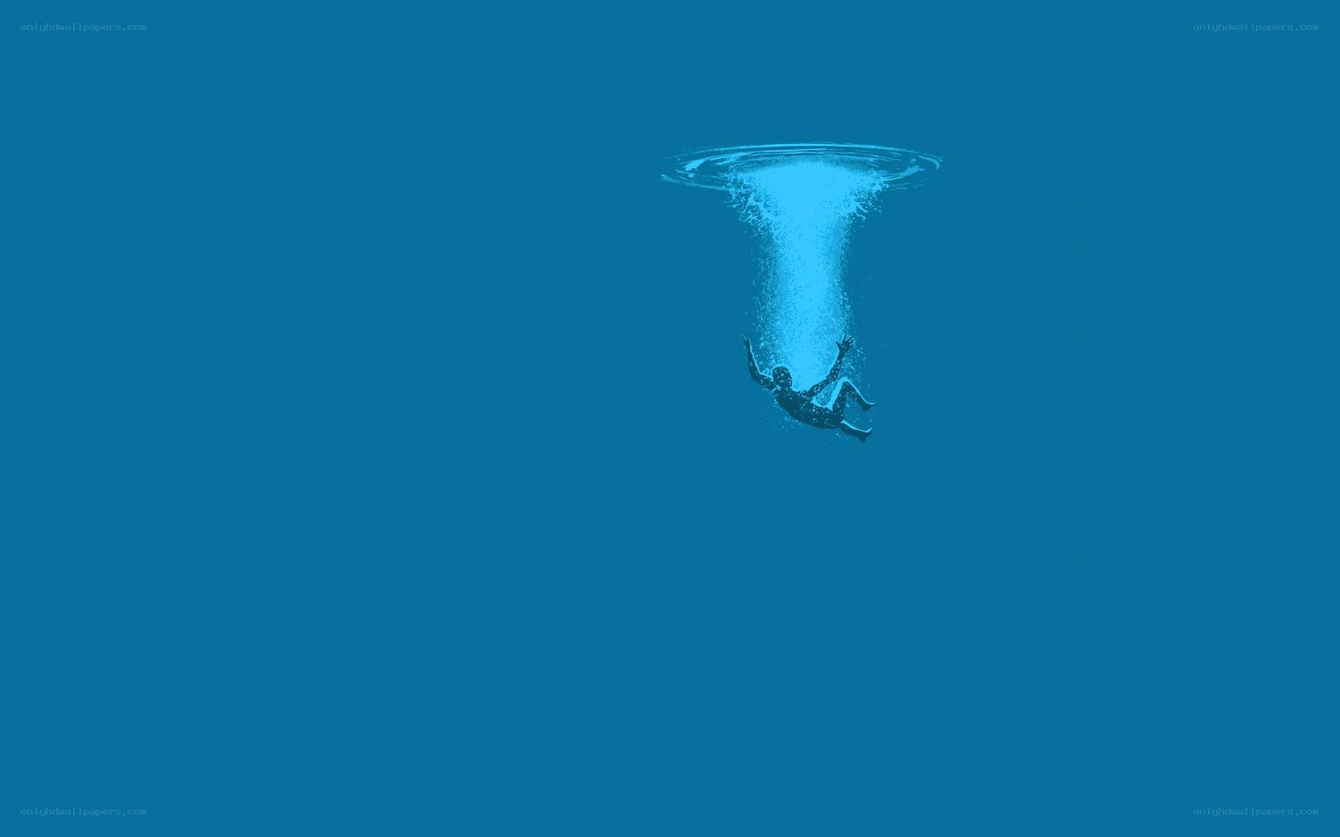 person falling into water