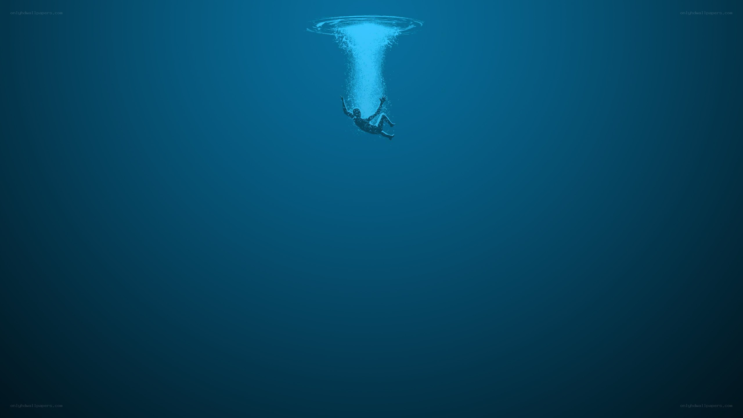 person falling into water