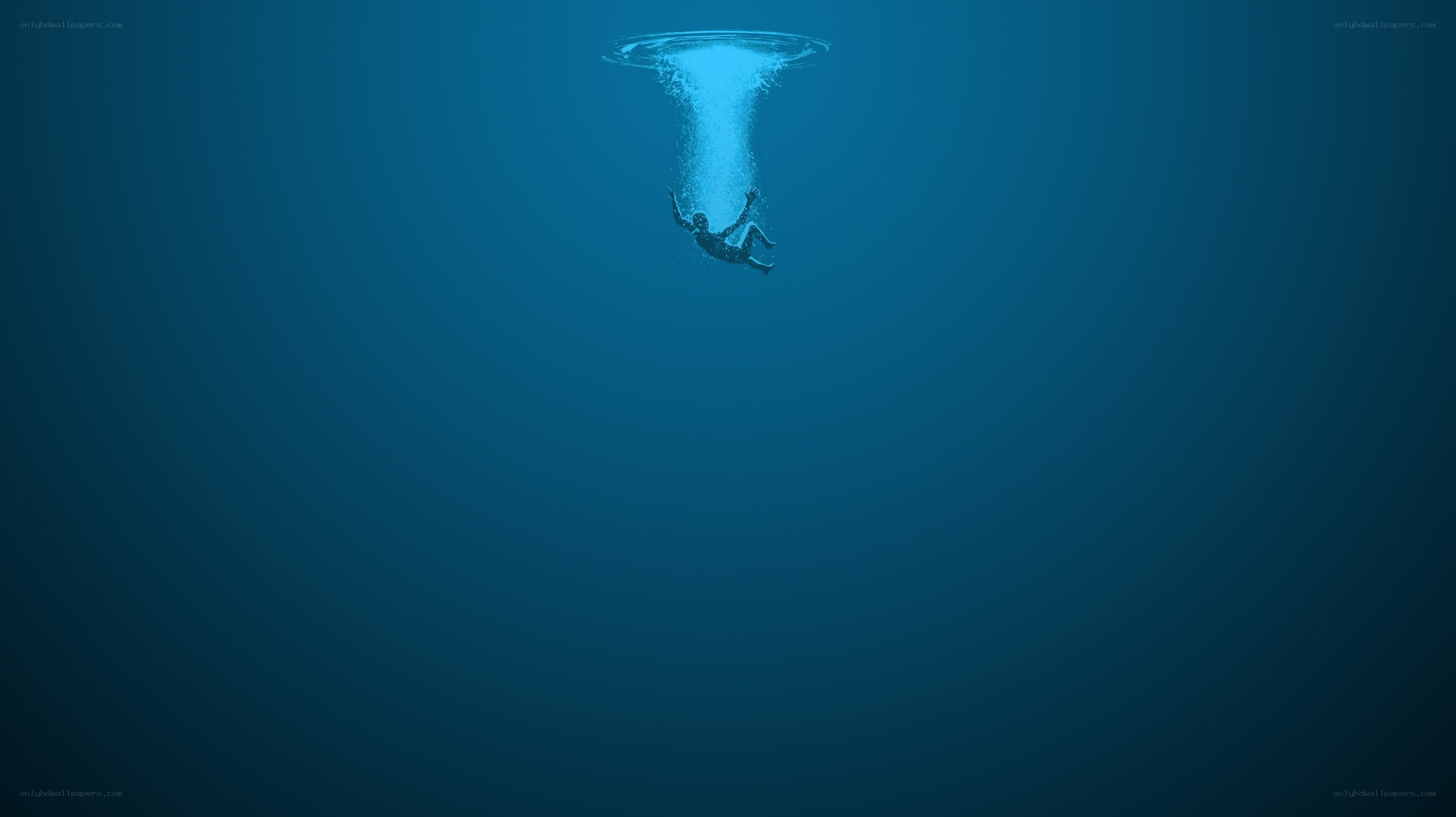 person falling into water
