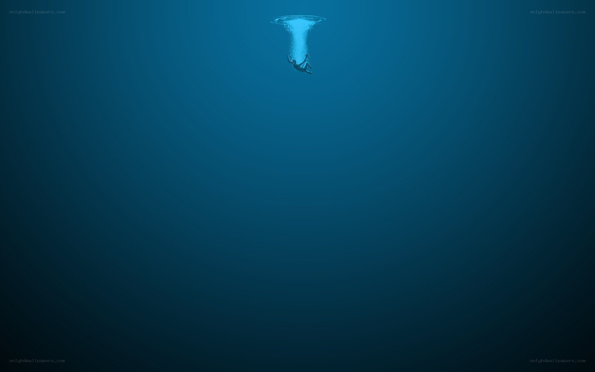 person falling into water