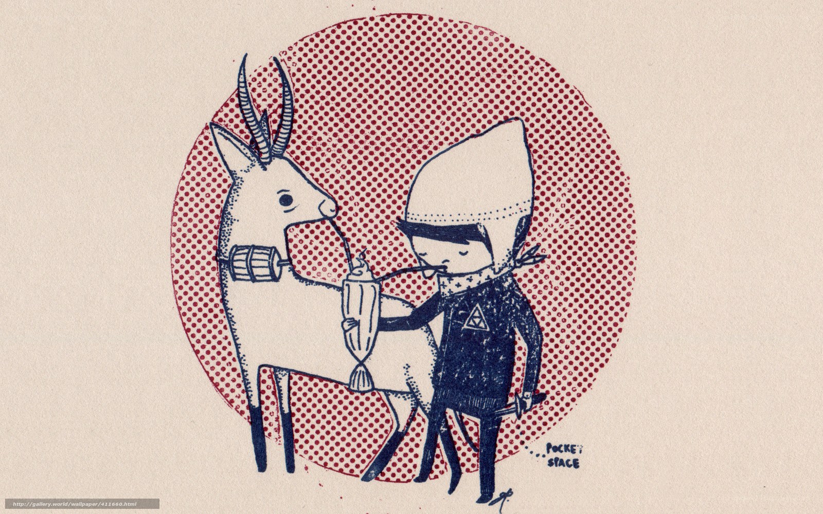 person feeding deer illustration