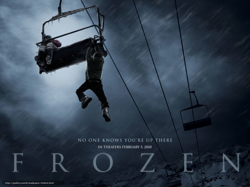 Person Hanging from Ski Lift