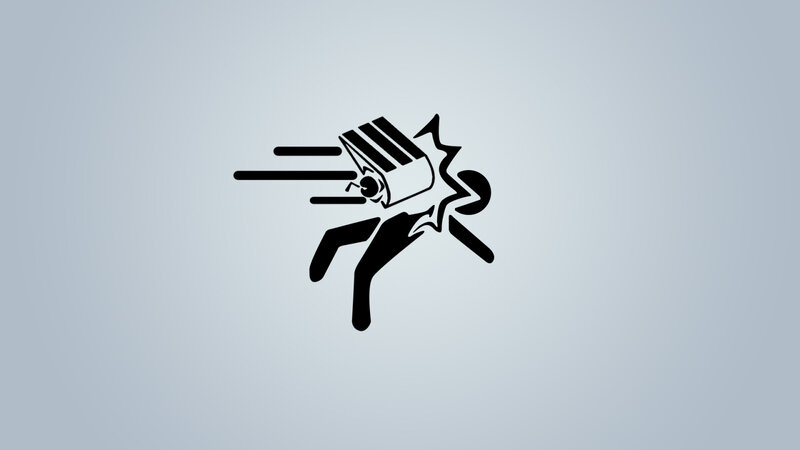 person hit by object