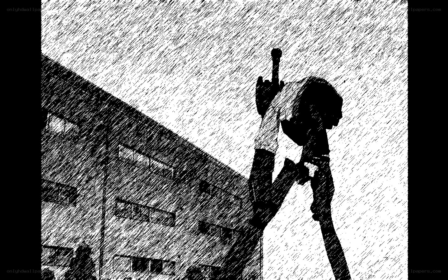 person holding a bat in rain