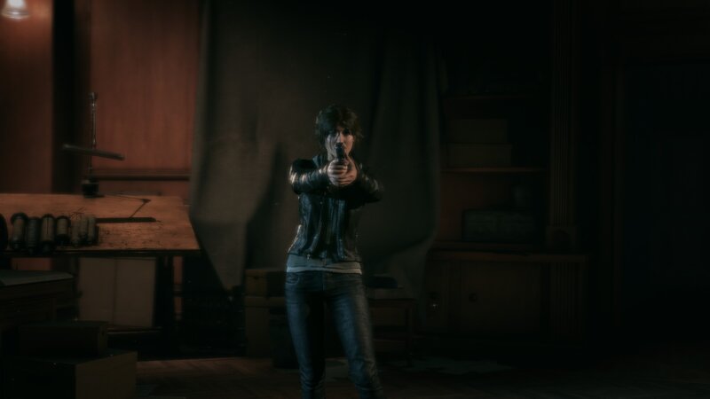 Person Holding a Gun — Black