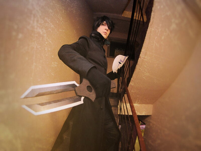 Person Holding a Weapon — Black