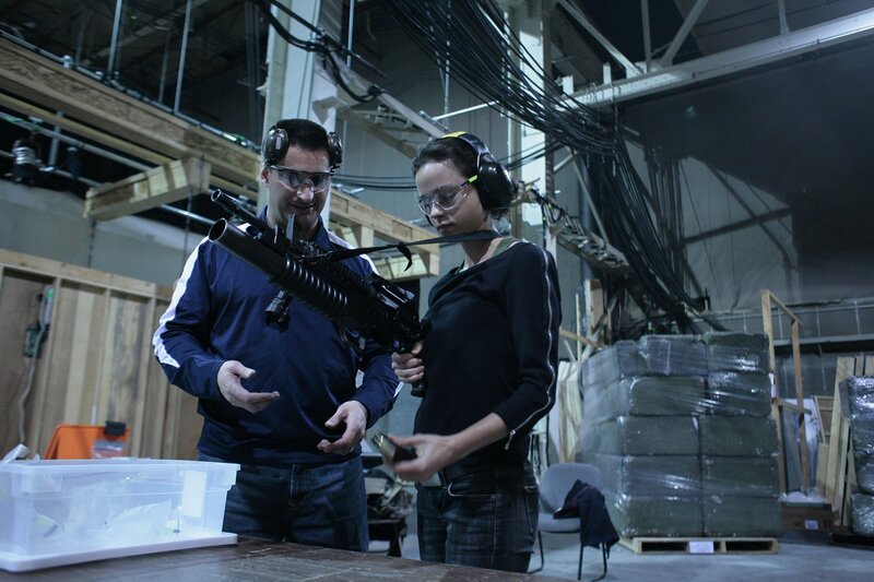 Person holding a weapon