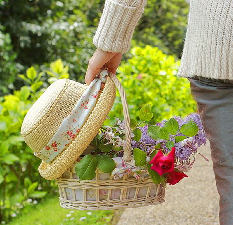 Person Holding Basket