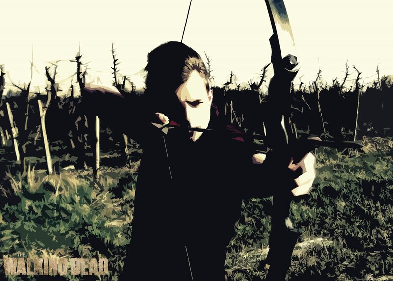 Person Holding Bow and Arrow — Black