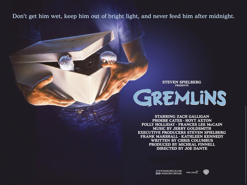 Person Holding Box with Gremlins