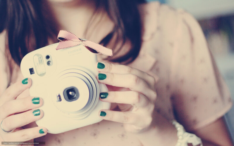 Person Holding Camera — White, Calm