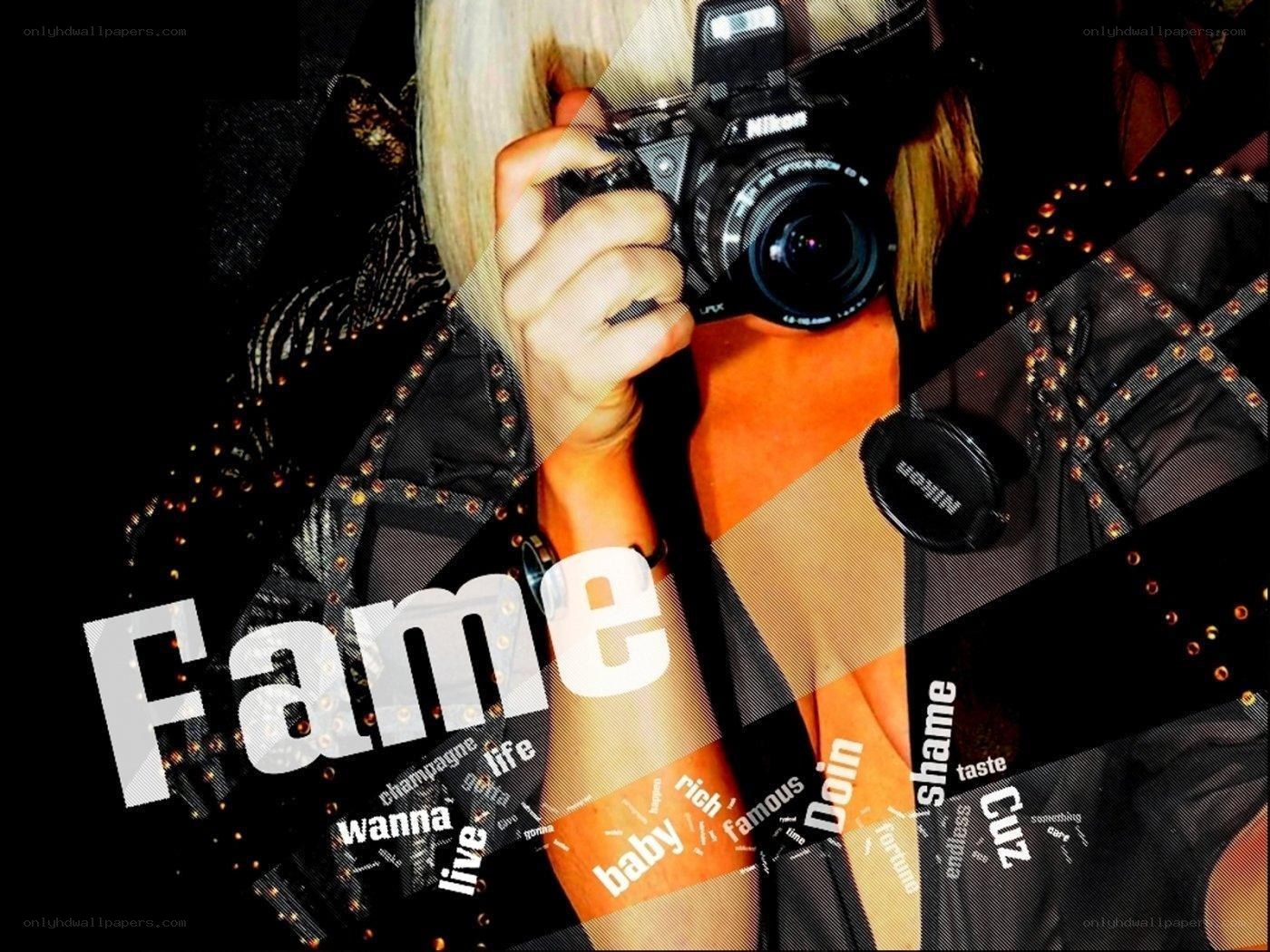 person holding camera with text overlay