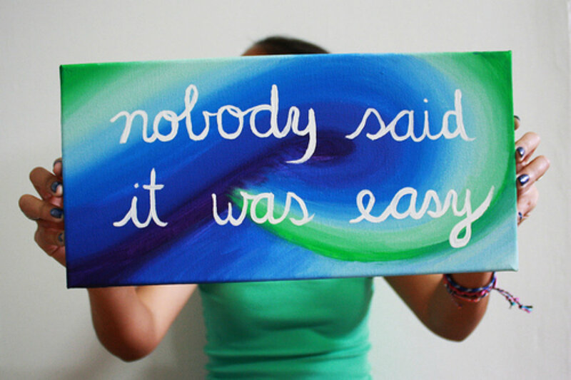 Person Holding Canvas