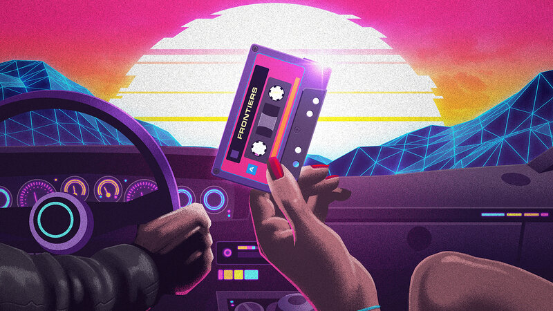 Person Holding Cassette Tape