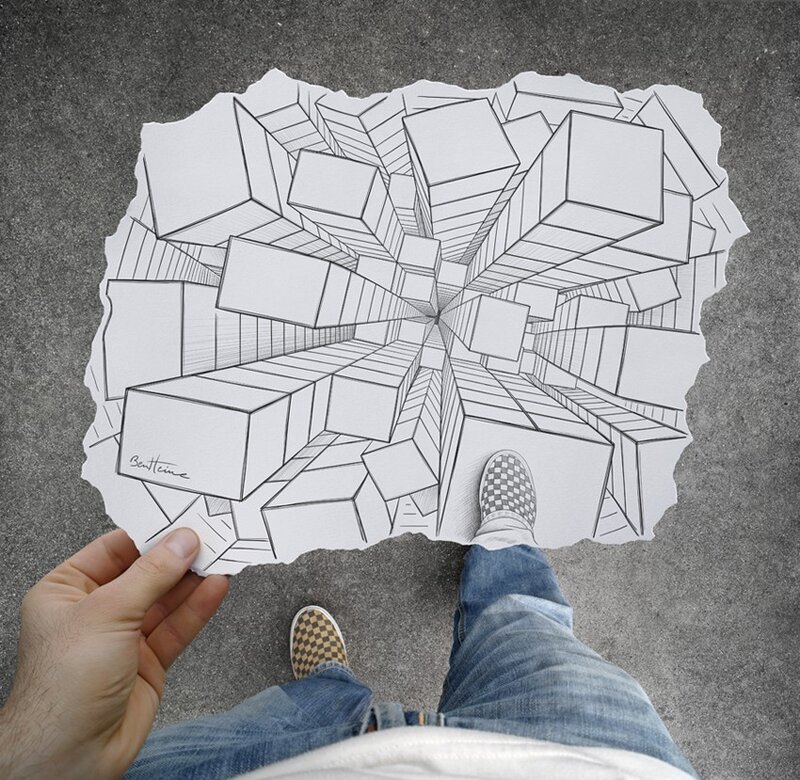 Person Holding Drawing — Gray