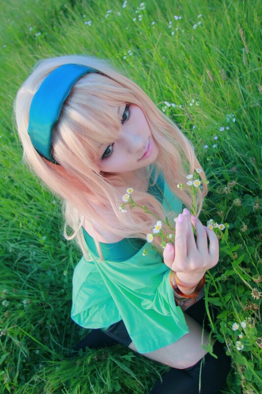 Person Holding Flowers — Green, Serene, Afternoon, Photograph