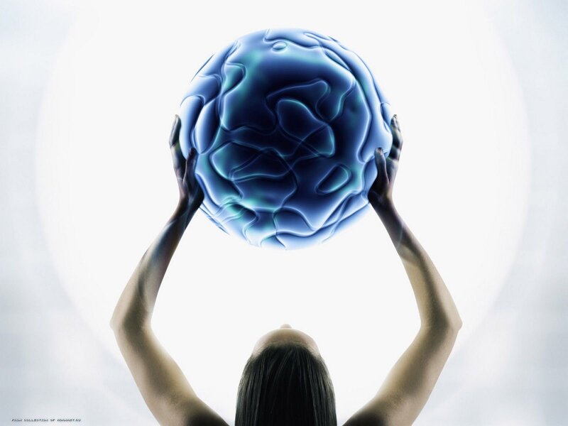 Person Holding Glowing Sphere