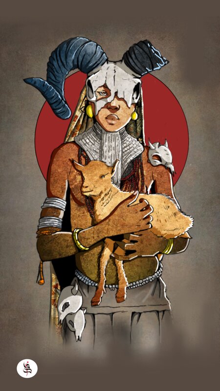 Person Holding Goat