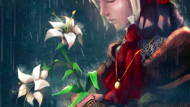 Person Holding Lilies