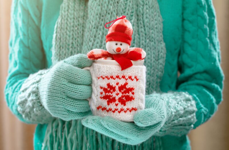 Person Holding Mug — Green
