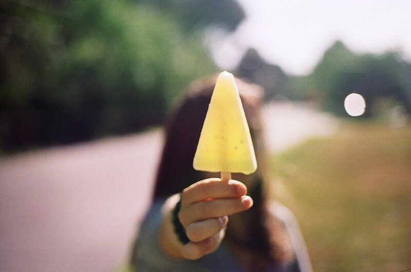 Person Holding Popsicle