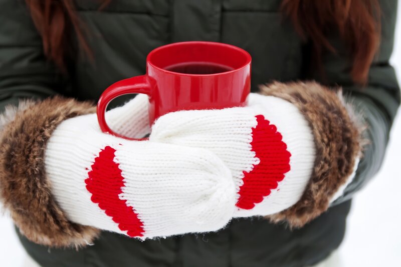Person Holding Red Mug