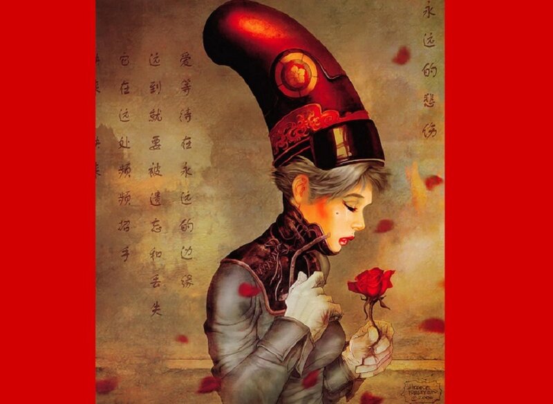 Person Holding Red Rose — Melancholic