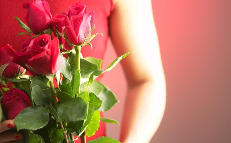 Person Holding Red Roses — Romantic