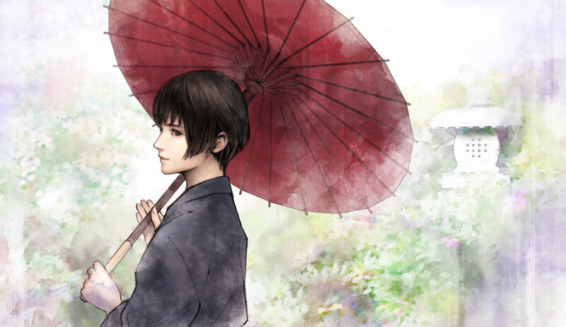 Person Holding Red Umbrella — Serene