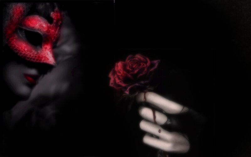Person Holding Rose — Black