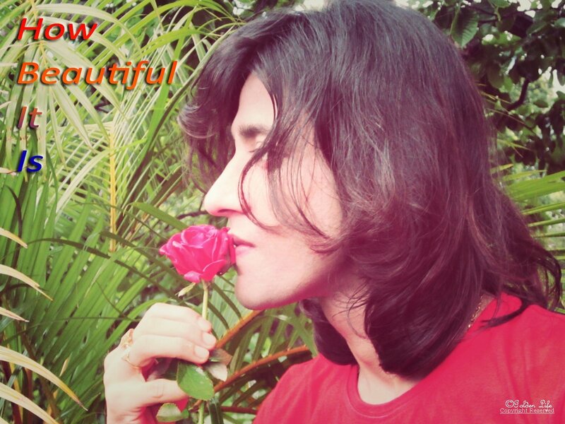 Person Holding Rose — Red