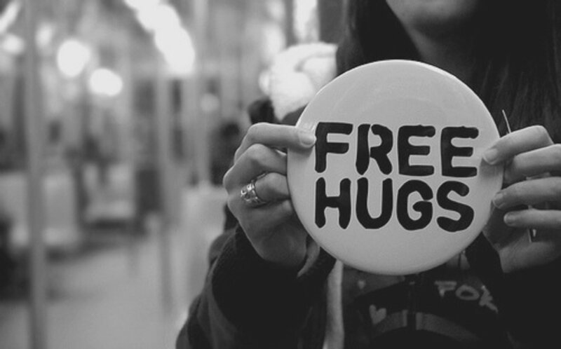 Person Holding Sign — Black, Neutral