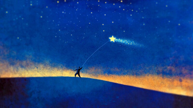 Person Holding Star String