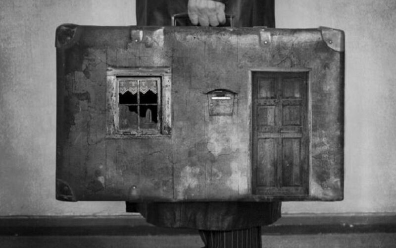 Person Holding Suitcase