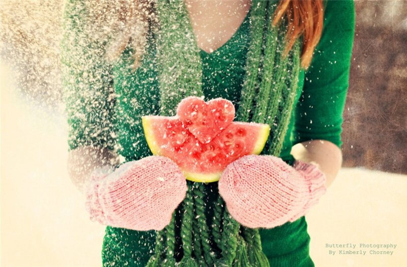 Person Holding Watermelon — Green, Playful