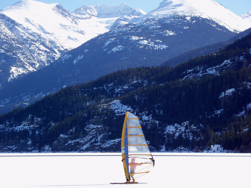 Person Ice Sailing