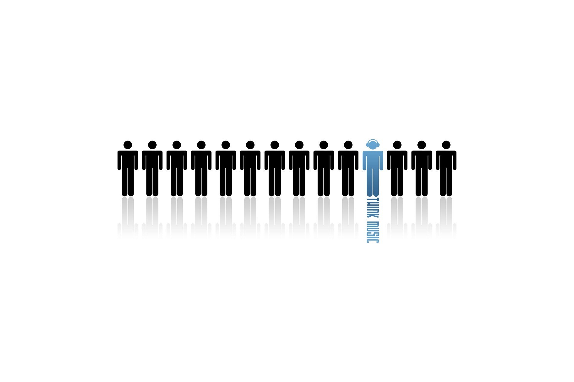 person icons with one blue