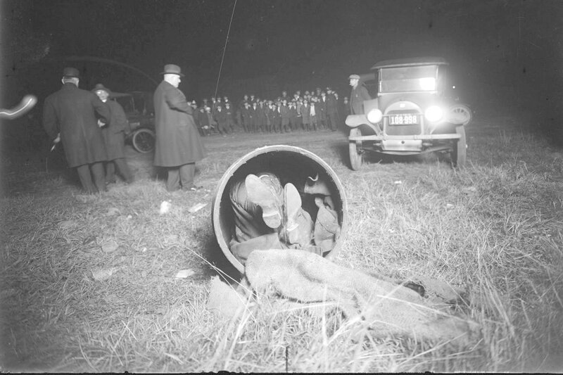 Person in a Barrel