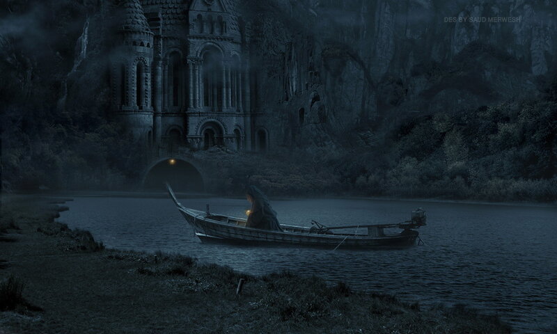 Person in a Boat — Blue