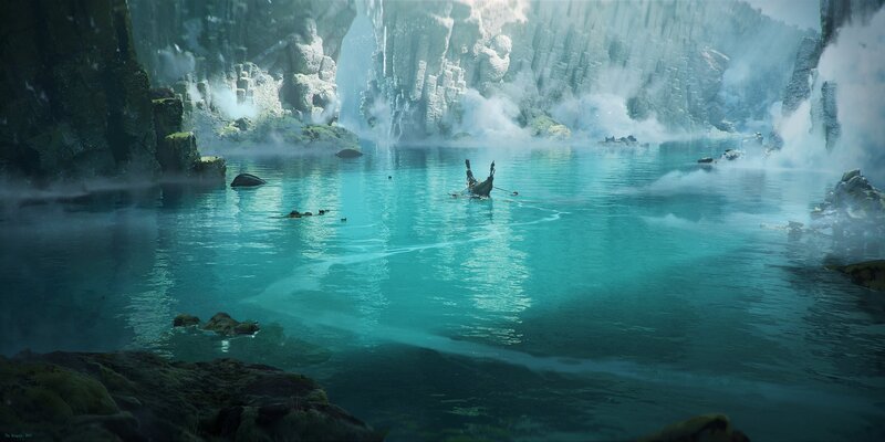 Person in a Boat — Teal