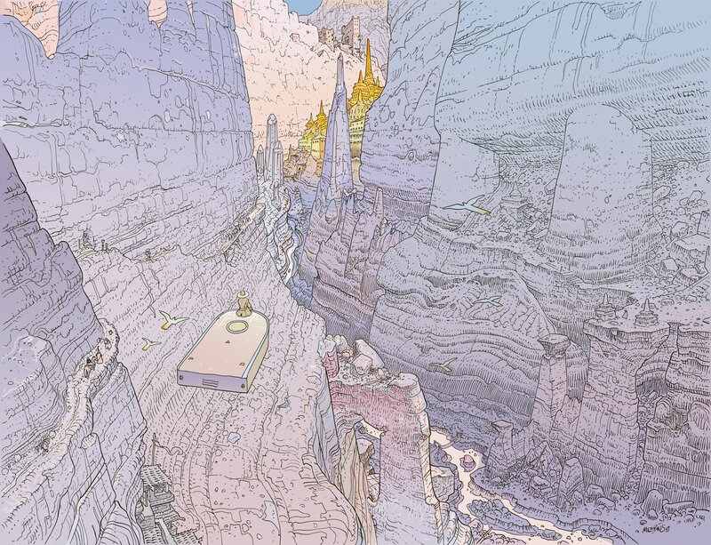 Person in a Canyon
