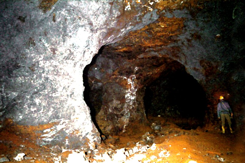 Person in a Cave — Brown