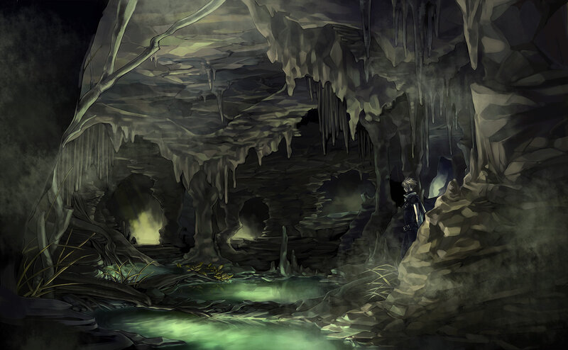 Person in a Cave